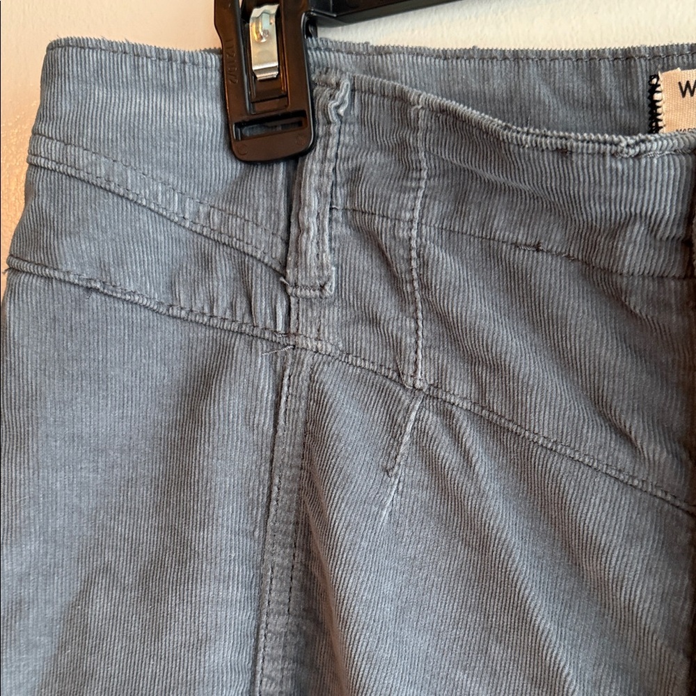 Free People Slate Gray Libre Wide-Leg Flare Cords 31 NWT - Picture 7 of 12